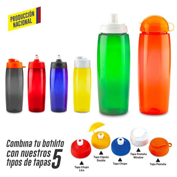 MU-249 Botilito en PET Granada 800ml -Produccion Nacional NUEVO