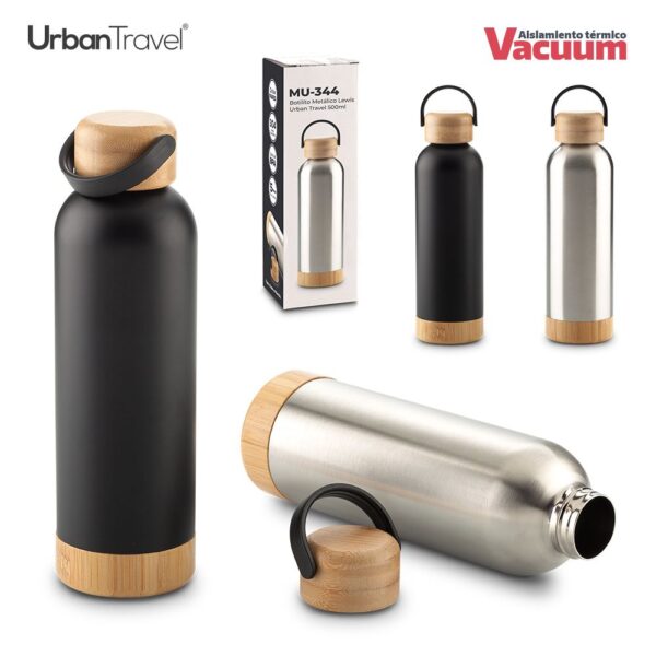 MU-344 Botilito Metálico Lewis Urban Travel 500ml