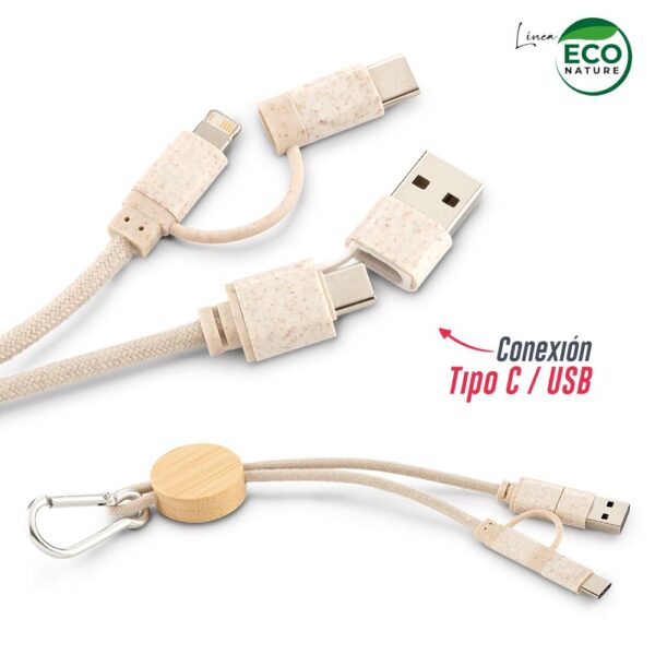 TE-535 Cable Multicargador Cotton