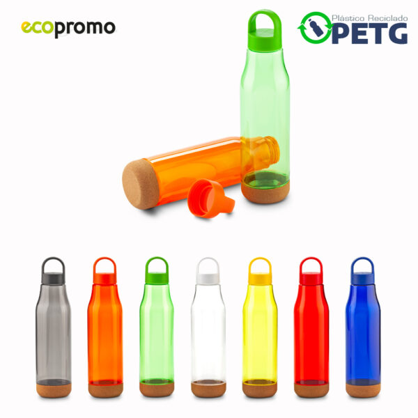 MU-373 Botilito Plástico Clemen RPET 600ml