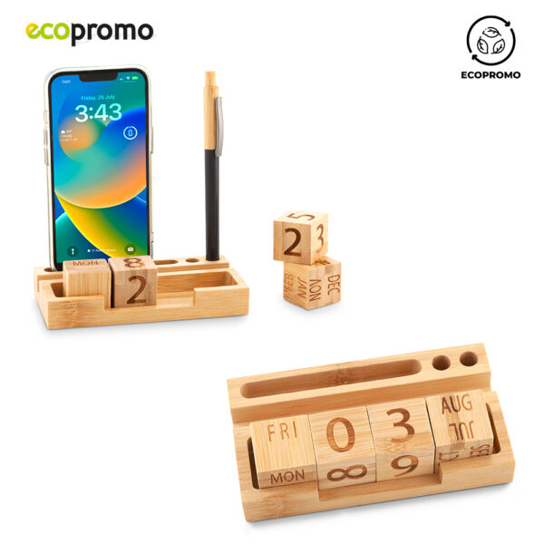 OF-645 Calendario Perpetuo Wood con Soportes