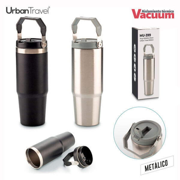 MU-399 Mug Metálico Elven Urban Travel 900ml