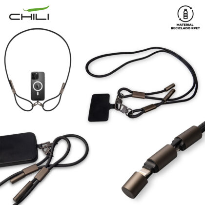 TE-624 Cordón Portacelular con Cables Chili NUEVO