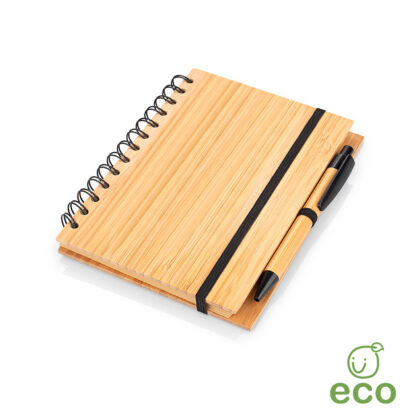 OF0585 Libreta Bambú Modern con Bolígrafo