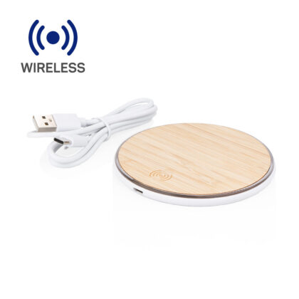 TE0673 Cargador Wireless Bambú