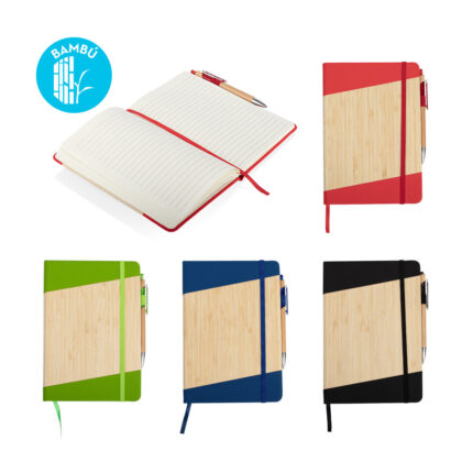 OF0590 Libreta Bambú Journey con Bolígrafo