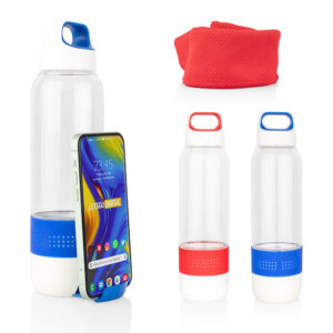 BE0408 Botella Deportiva+Toalla Ice 500 ml / 17 Oz