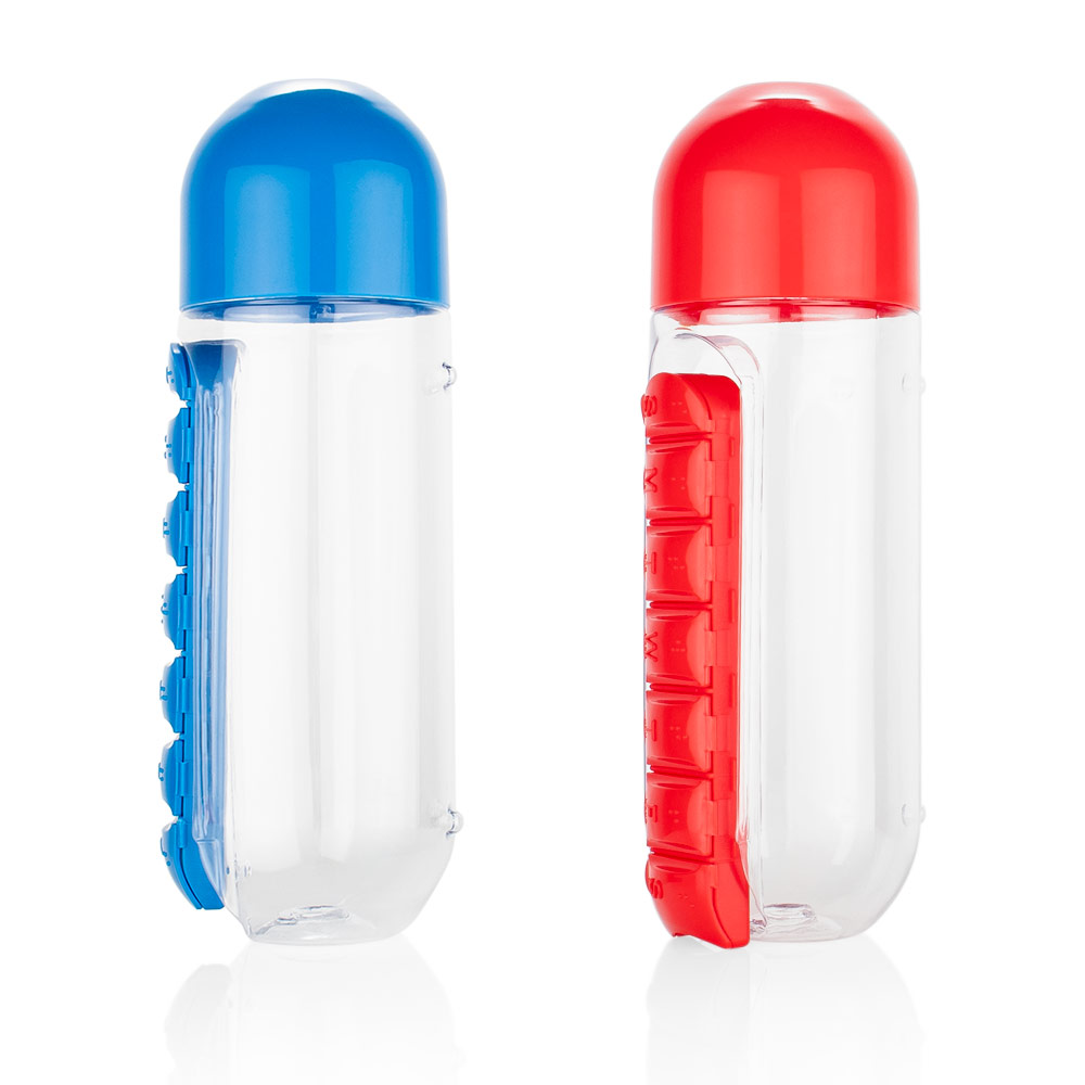 BE0416 Botella con Pastillero Albus 750 ml / 25 Oz