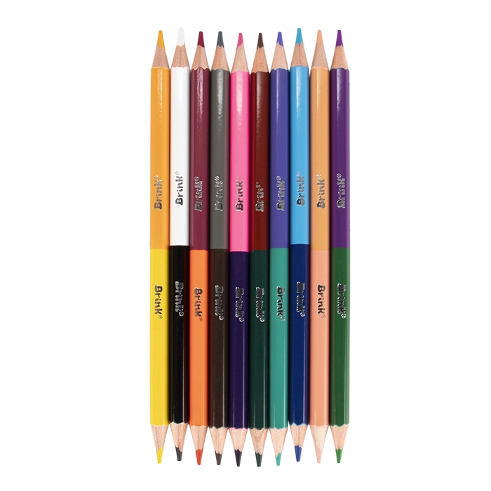 BK0034 Lápices de Colores doble punta Gemelinos