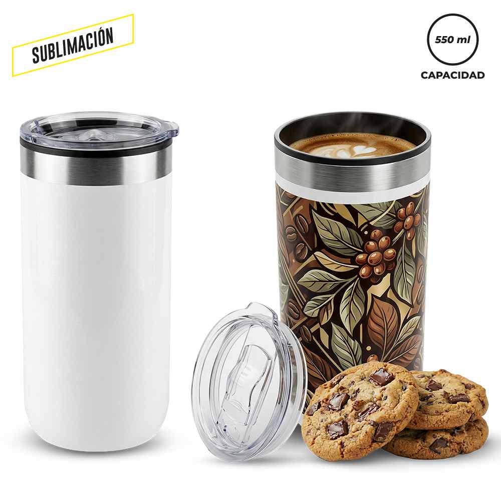 MU-456 Mug Metálico para Sublimacion KUP 550 ml NUEVO