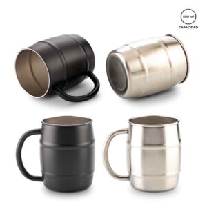 MU-463 MUG METALICO BEER 600ml