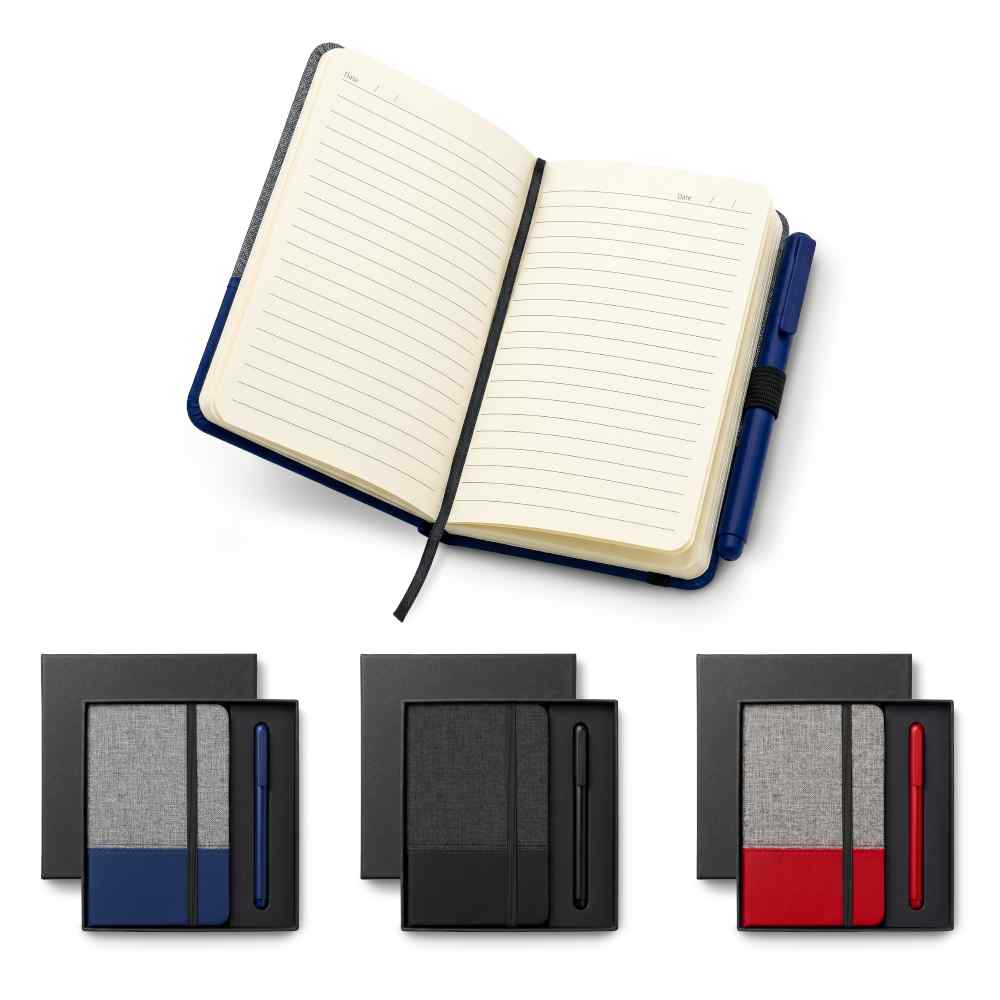OF-722 SET DE LIBRETA CON BOLIGRAFO QUARK